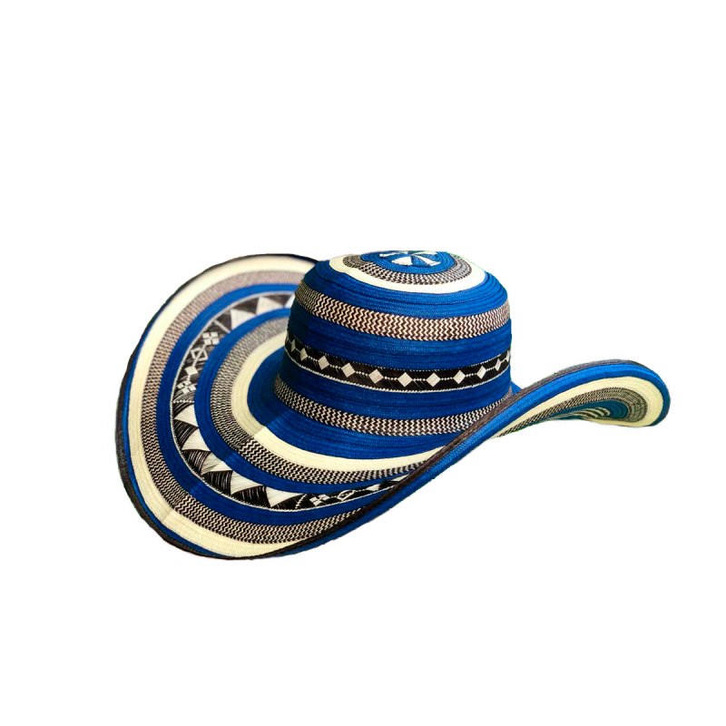 Sombrero 23 Fibras Exclusivo Azul