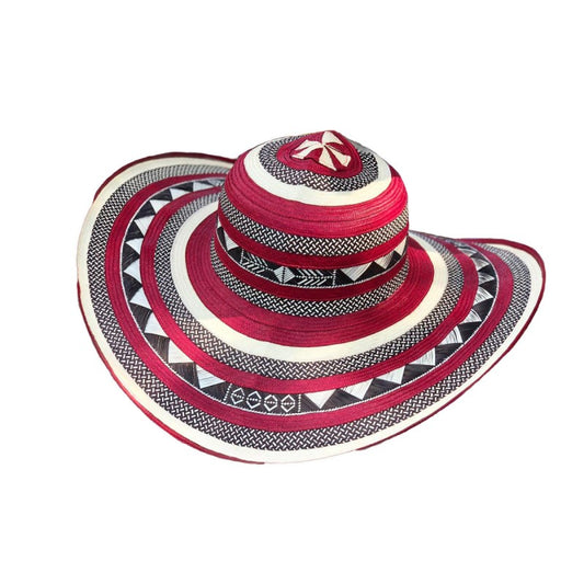 Sombrero 23 Fibras Granito Exclusivo Rojo