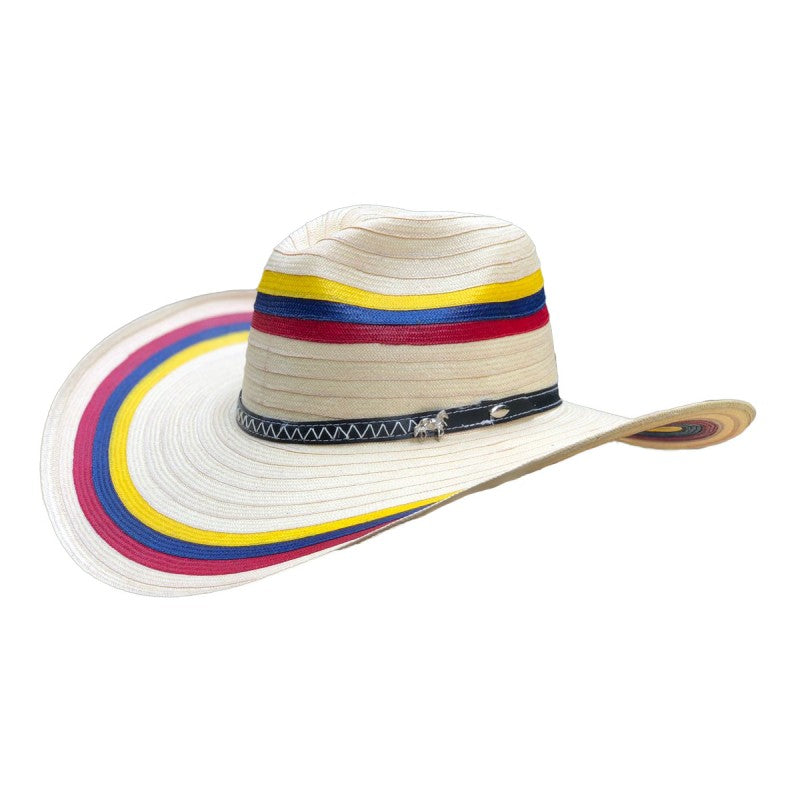 Sombrero 23 Fibras Hormado Tricolor