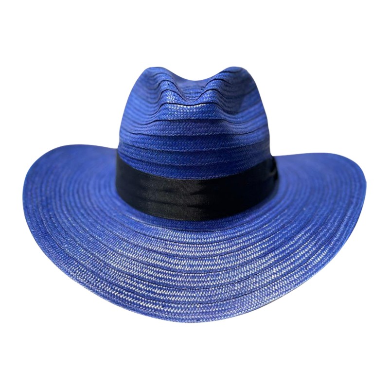 Sombrero 23 Fibras Panameño Azul