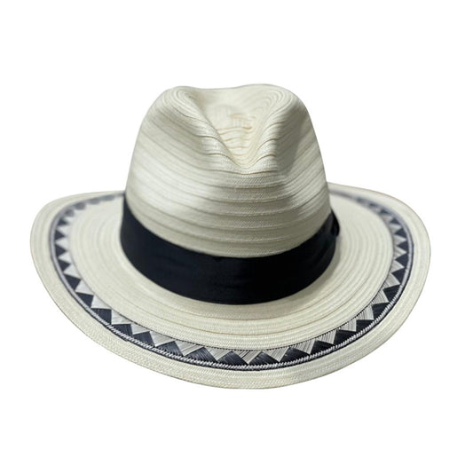 Sombrero 23 Fibras Panameño Blanco Fino