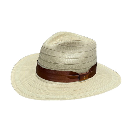 Sombrero Ala Corta Fino Exclusivo Beige