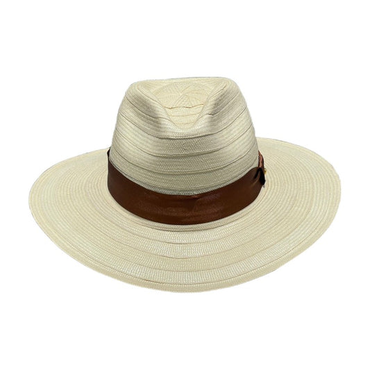 Sombrero Ala Corta Fino Exclusivo Beige