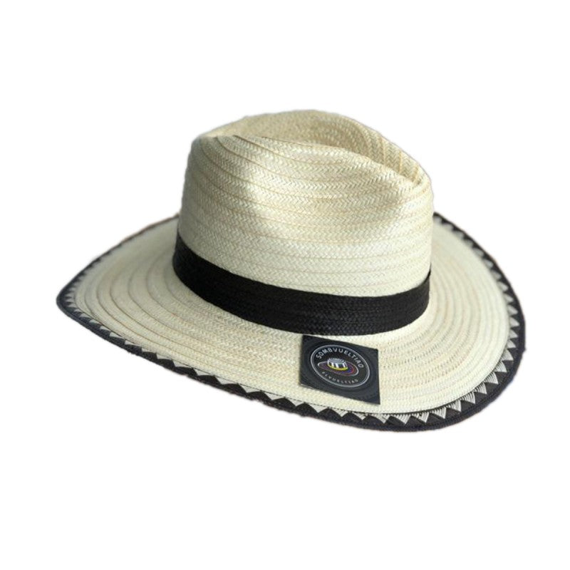 Sombrero 23 Fibras Exclusivo Blanco Ala Corta