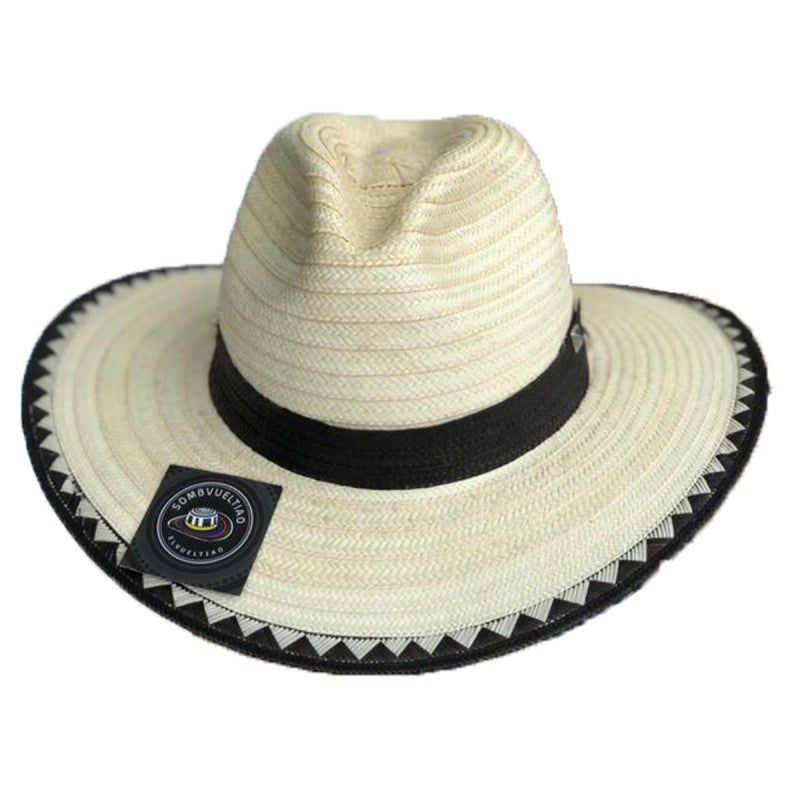 Sombrero 23 Fibras Exclusivo Blanco Ala Corta