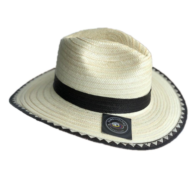 Sombrero 23 Fibras Exclusivo Blanco Ala Corta