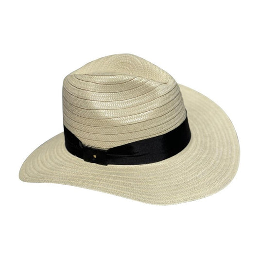 Sombrero Beige Ala Corta Fino