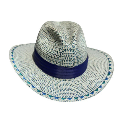 Sombrero Panameño 23 Fibras Azul Extrafino