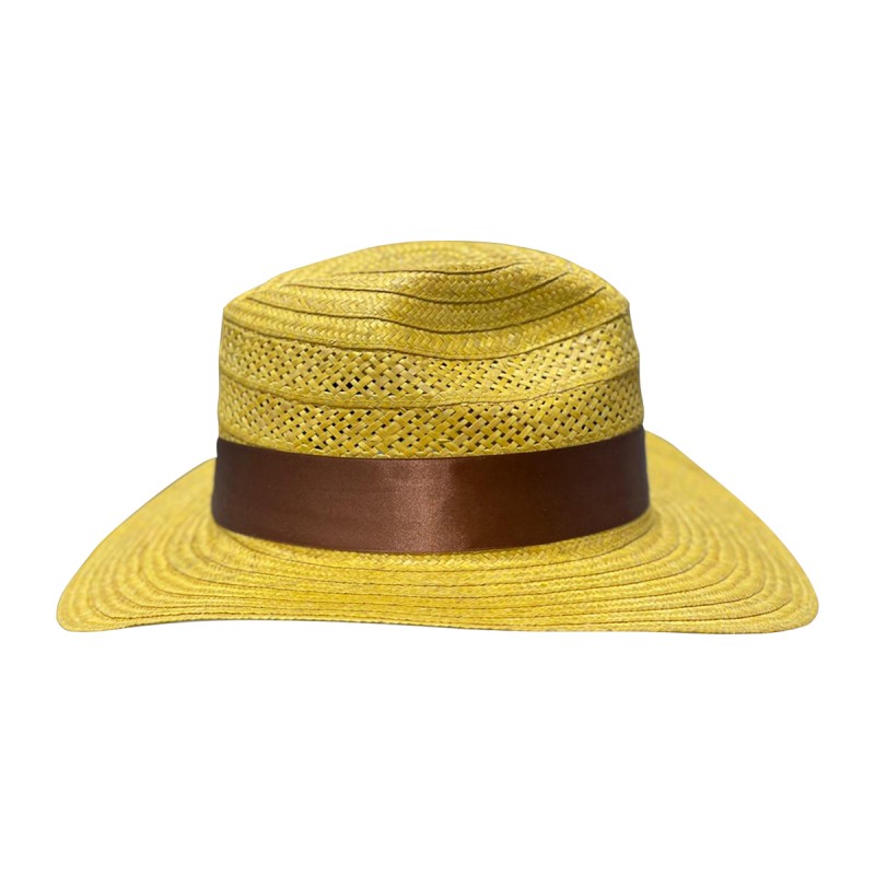 Sombrero Panameño Calado Amarillo